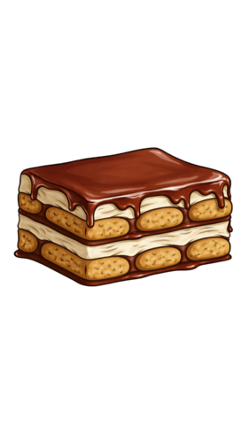 Nutella tiramisu at Mamma Misu - rich hazelnut layered tiramisu